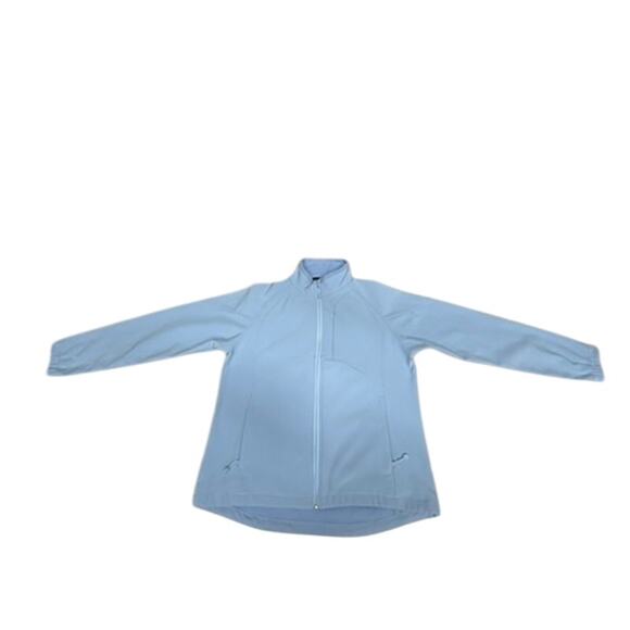 "BLACK DIAMOND" Baby Blue Full Zip Fleece Jacket SZ L Women's Water Resistant - Picture 4 of 12